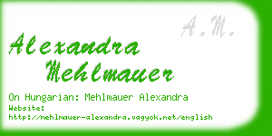 alexandra mehlmauer business card